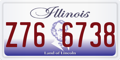 IL license plate Z766738