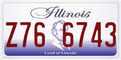 IL license plate Z766743