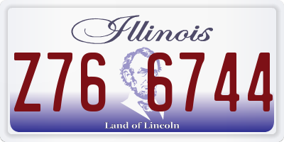 IL license plate Z766744