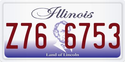 IL license plate Z766753
