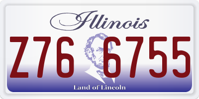 IL license plate Z766755