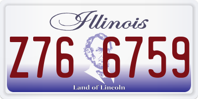 IL license plate Z766759