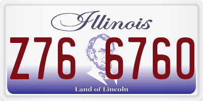 IL license plate Z766760