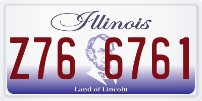IL license plate Z766761