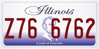 IL license plate Z766762