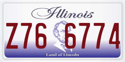 IL license plate Z766774