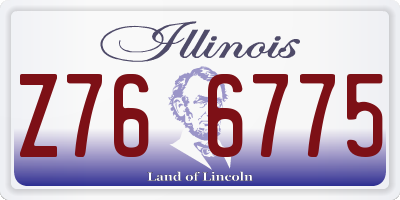 IL license plate Z766775