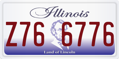 IL license plate Z766776
