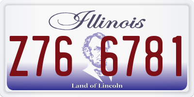 IL license plate Z766781