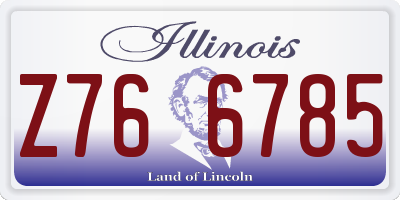 IL license plate Z766785