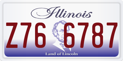 IL license plate Z766787