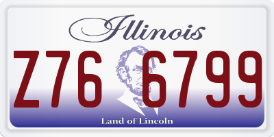 IL license plate Z766799
