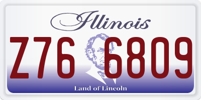 IL license plate Z766809