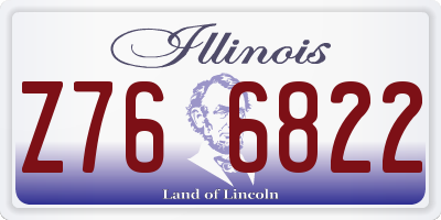 IL license plate Z766822