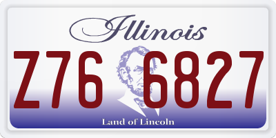 IL license plate Z766827