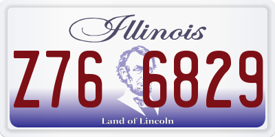 IL license plate Z766829