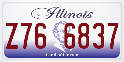IL license plate Z766837