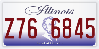IL license plate Z766845