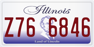 IL license plate Z766846