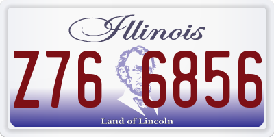 IL license plate Z766856