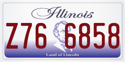 IL license plate Z766858