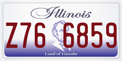 IL license plate Z766859