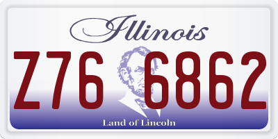 IL license plate Z766862