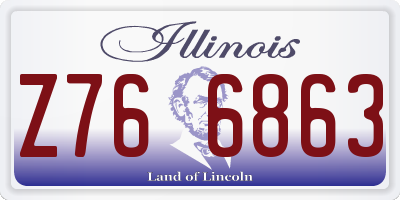 IL license plate Z766863