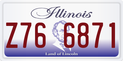 IL license plate Z766871