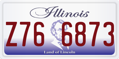 IL license plate Z766873