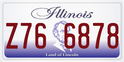 IL license plate Z766878