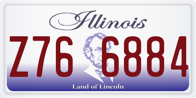 IL license plate Z766884