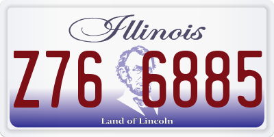 IL license plate Z766885