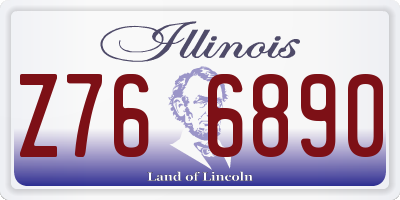 IL license plate Z766890