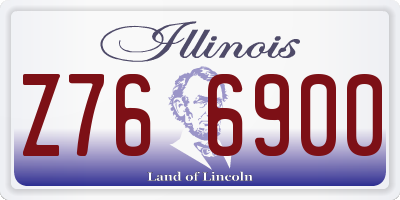 IL license plate Z766900