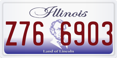 IL license plate Z766903