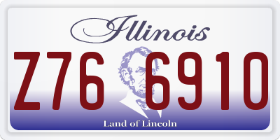 IL license plate Z766910