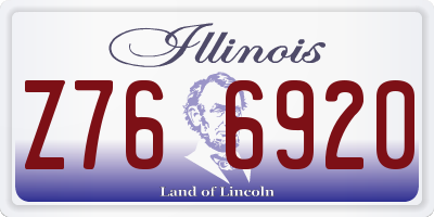 IL license plate Z766920