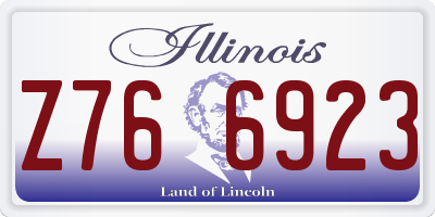 IL license plate Z766923