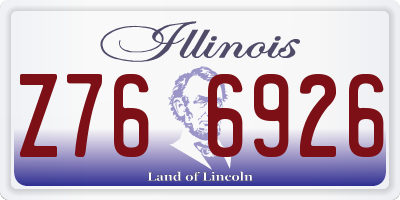 IL license plate Z766926