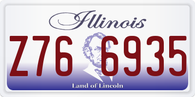 IL license plate Z766935