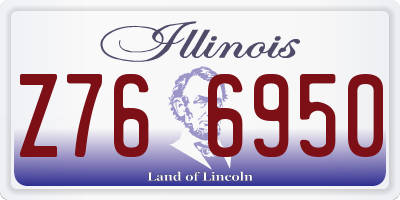 IL license plate Z766950