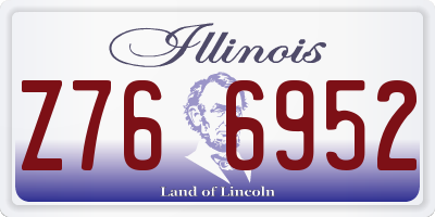 IL license plate Z766952