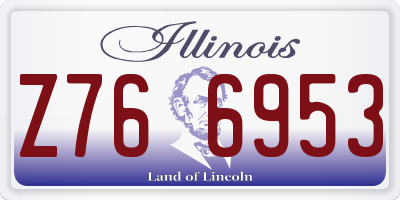 IL license plate Z766953