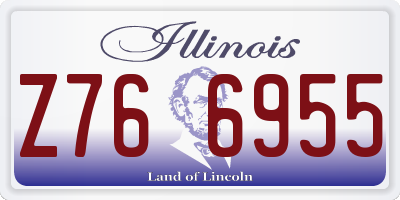 IL license plate Z766955