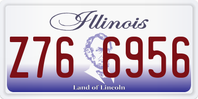 IL license plate Z766956