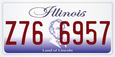 IL license plate Z766957
