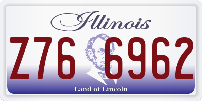 IL license plate Z766962