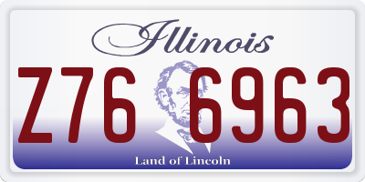 IL license plate Z766963