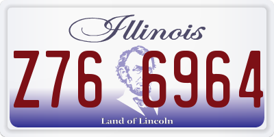 IL license plate Z766964